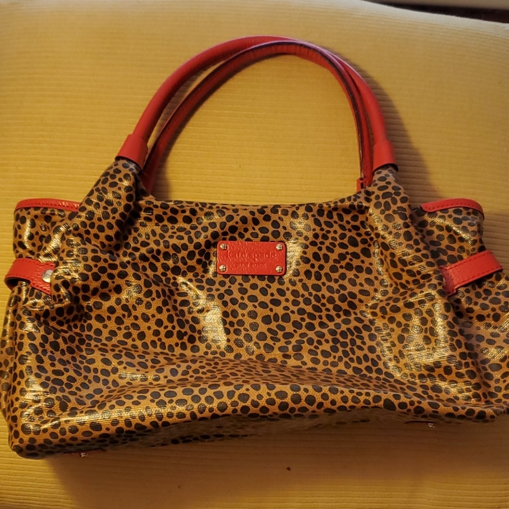 Kate spade leopard cheetah print bag NWOT